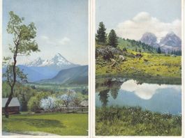 Photochromie-Karten, 2 Stück, 1930