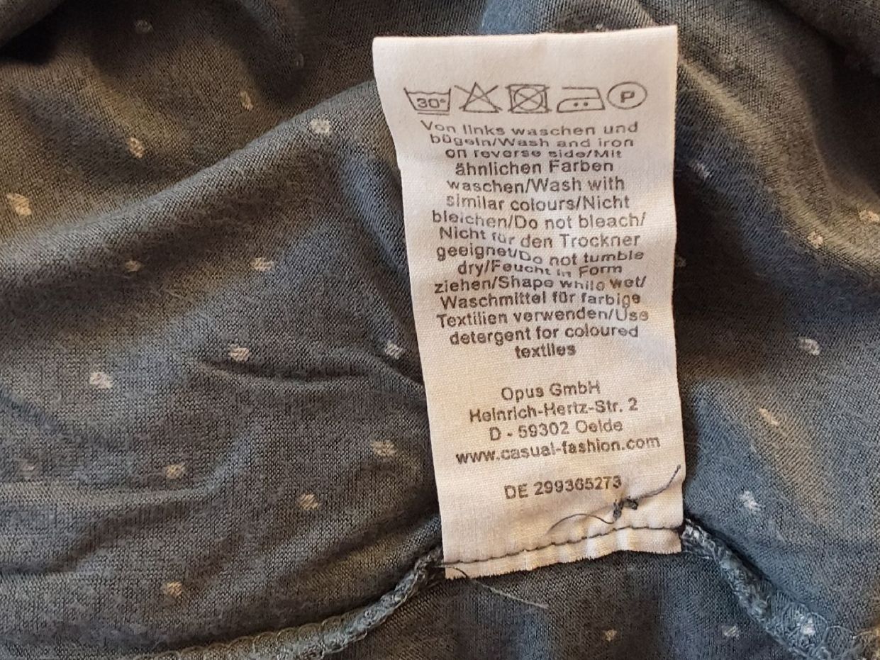 Opus Camicette: Blusenshirt grau opus 38 Viskose – Usato da Köniz venduto da scopello12 6