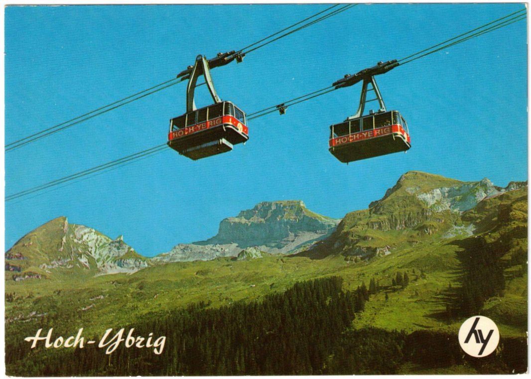 Ansichtskarten: Hoch-Ybrig - Luftseilbahn – Gebraucht aus Binningen von Mountainrider