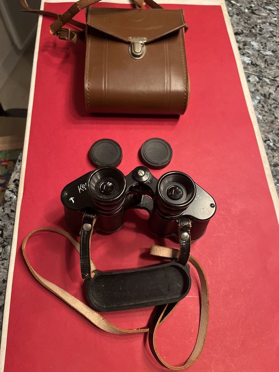 Kern Aarau 1934 Swiss Army 6x24 Vintage Binoculars