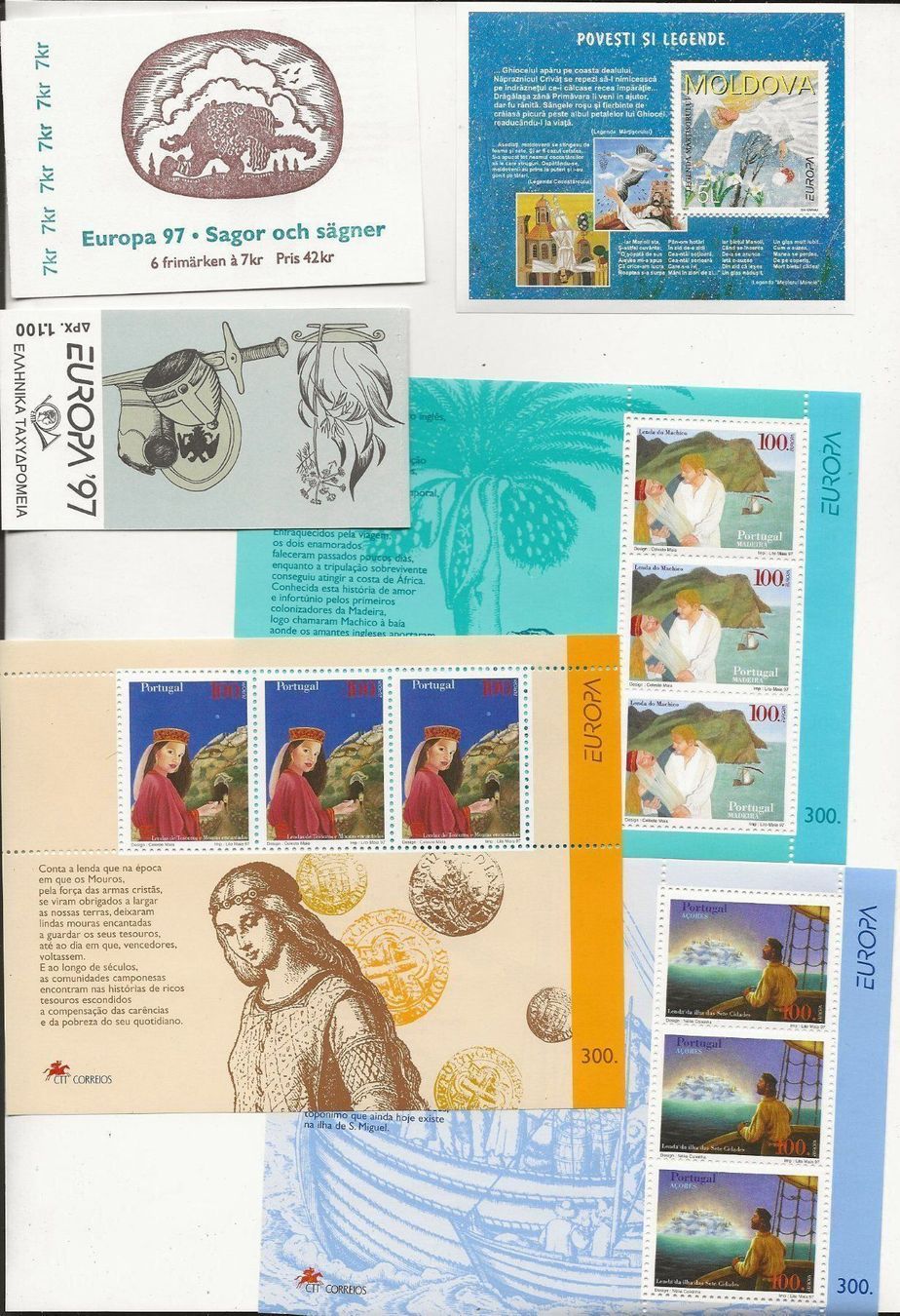 Tous les timbres: Europa Lot année1997 ** – Neuf (Voir description) à Sion par PierreP01 6