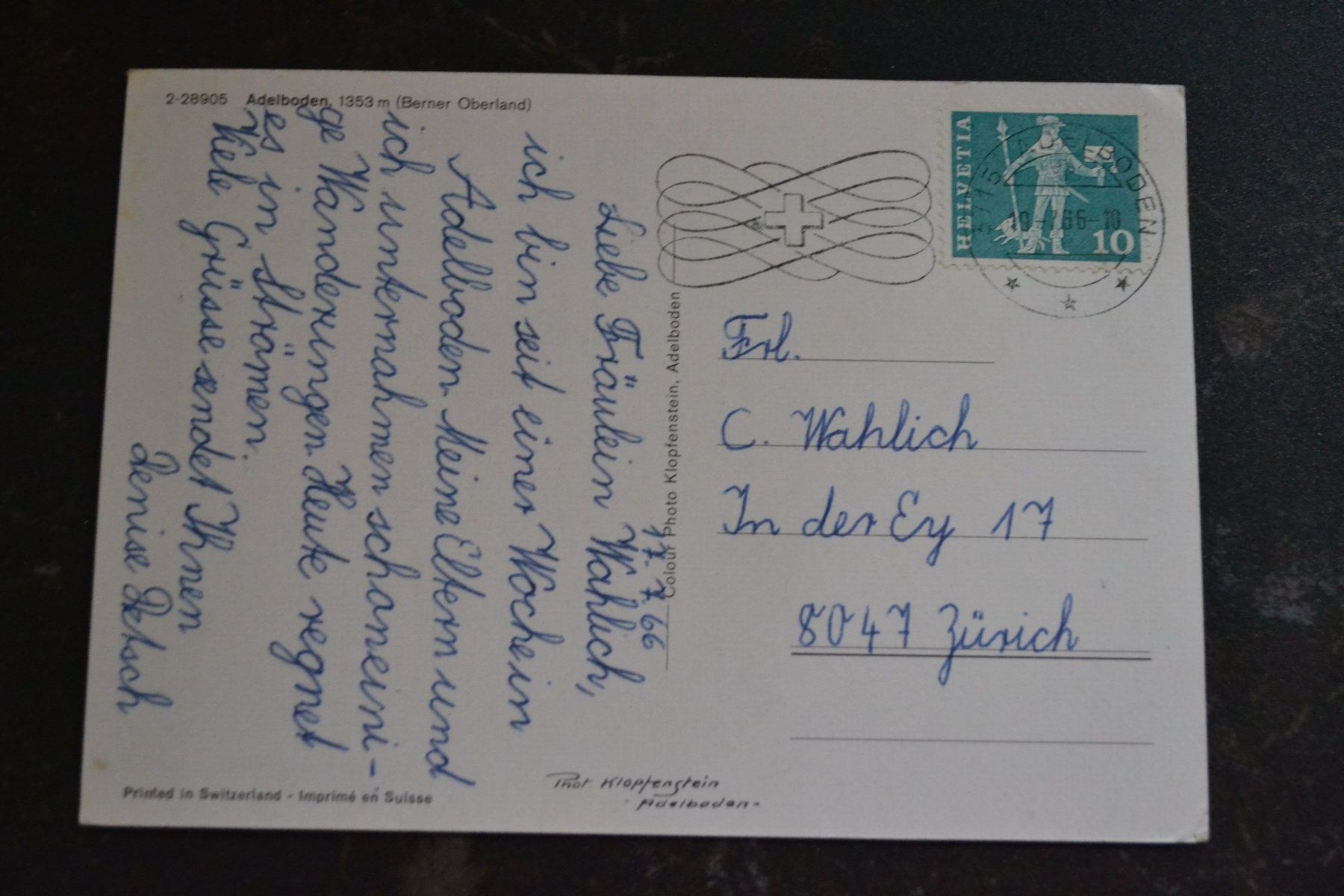 Cartoline postali: AK Adelboden BE – Usato da Beinwil am See venduto da kajak55 1