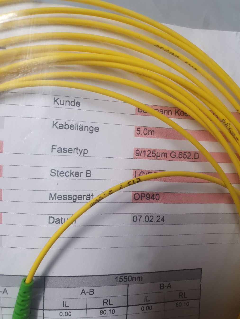 Cavi: LWL Patchkabel 5m neu E2000 APC LC PC Simplex 9/125um – Nuovo e nell'imballaggio originale da Zürich venduto da eymen20 1