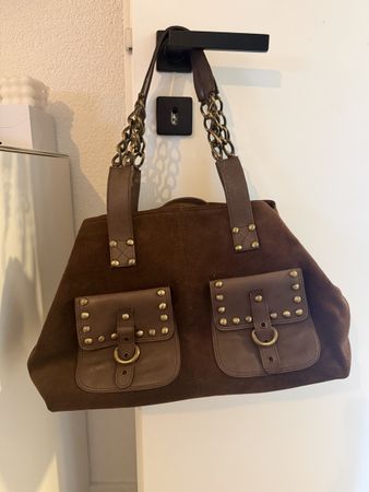 Damen Handtasche Stuart Weitzman braun suede