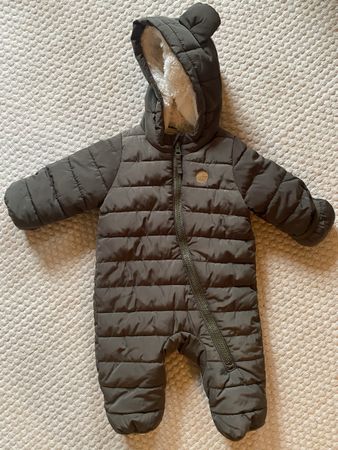 H&M Baby Winter Overall mit Ohren, Grösse 56, neuwertig