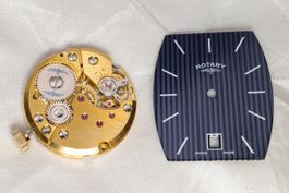 PESEUX 7046 Date Uhrwerk ROTARY Zifferblatt Armbanduhr Uhr