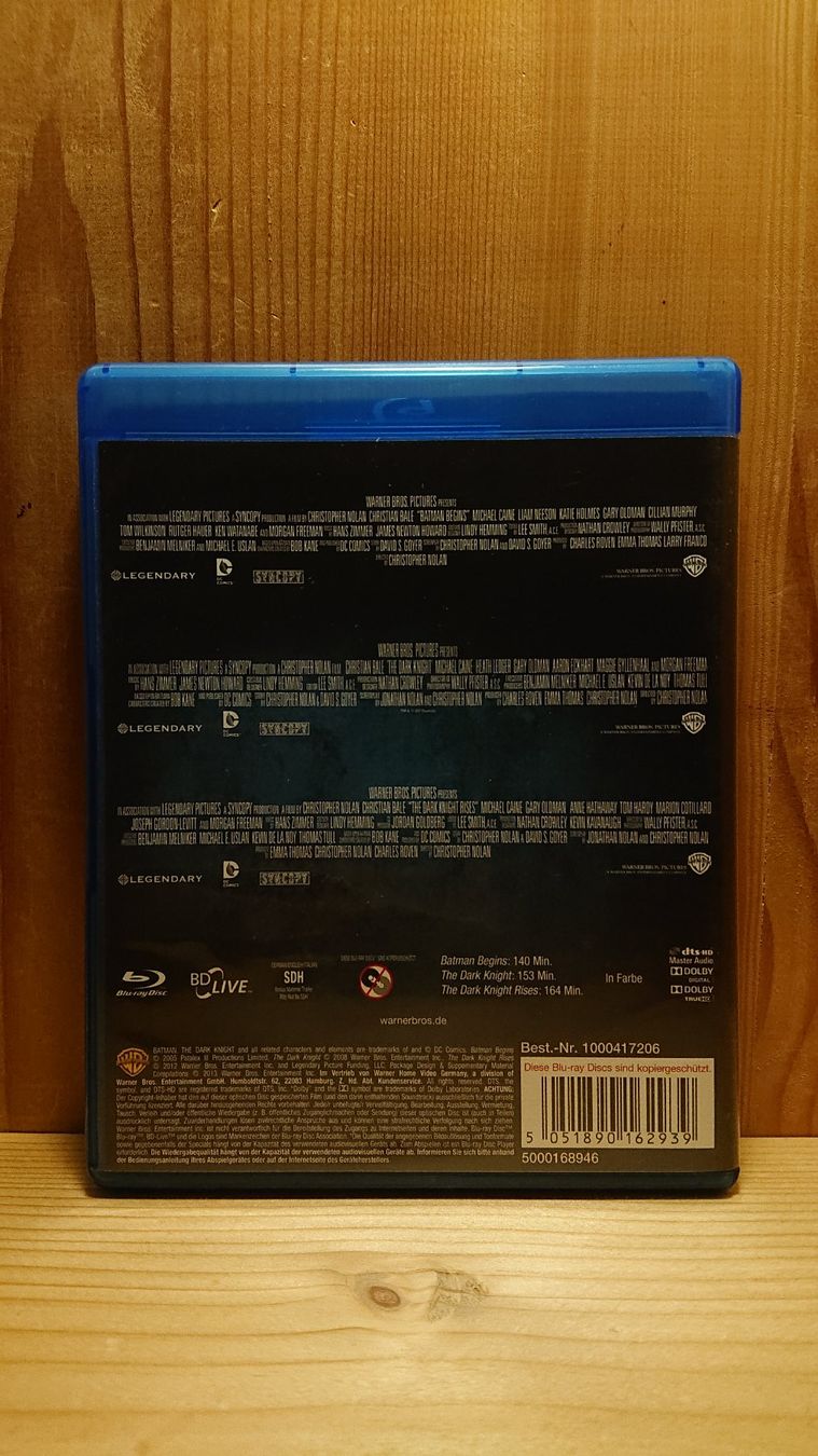 Alle DVDs: BATMAN THE DARK KNIGHT Trilogie auf Blu-Ray – Gebraucht aus Wilderswil von Exebub 1