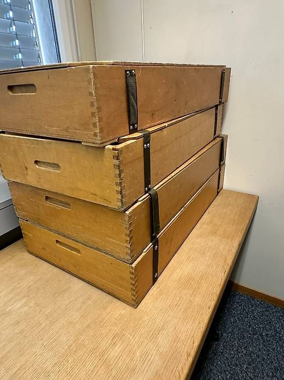 Gläser: Weingläser in Holzbox – Gebraucht aus Münsingen von Rosebeck 1