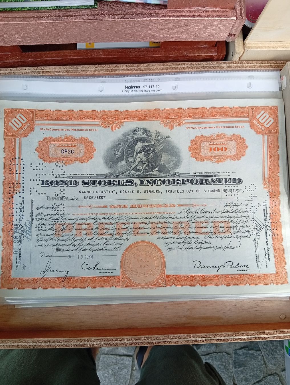 Dokumente: Historische Wertpapier – Gebraucht aus Lugano von TomEle-Di-Tutto-1Po