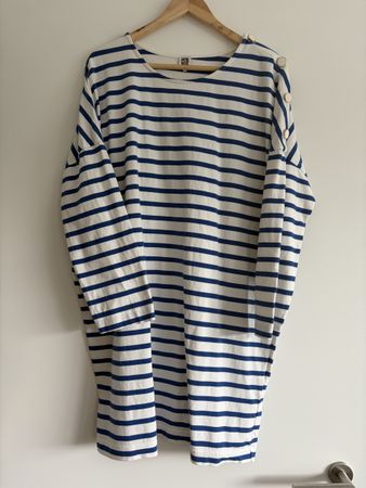 Gestreiftes T-Shirt-Kleid/Robe t-shirt rayée - La Redoute XL