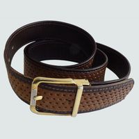 Gürtel Herren 90 cm Leder strukturiert VINTAGE 1980s