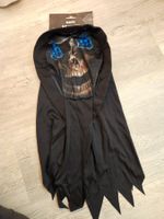 Halloween Kostüm Kapuze Totenkopf neu