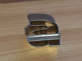 Guetzli Ausstecher, Metall, Buchstaben, Motiv: a