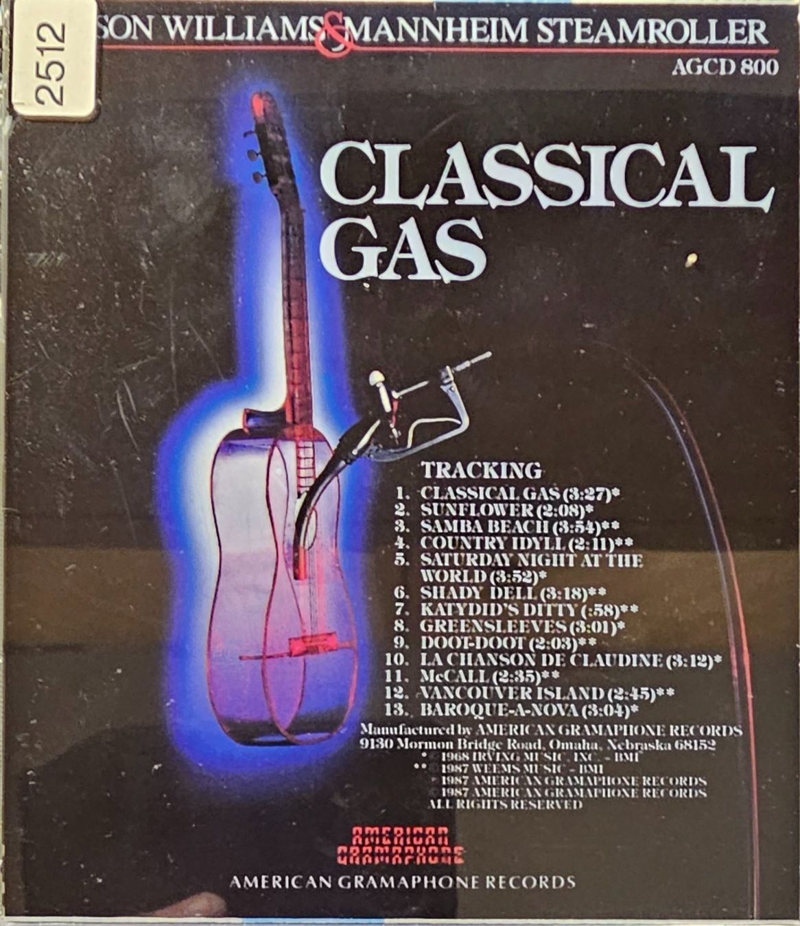 CDs: Mason Williams & Mannheim Steamroller – Classical Gas – Gebraucht aus Wahlen b. Laufen von Cg10 1