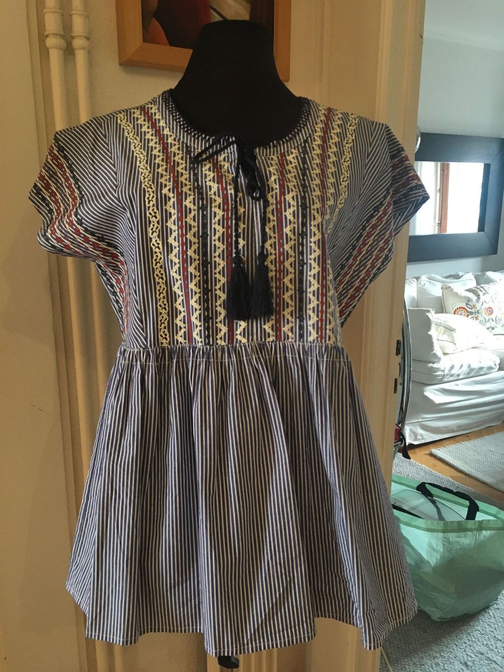 Camicette: Lovely boho chic cotton shirt new – Nuovo (secondo la descrizione) da Genève venduto da lailas_things 4