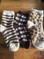 3x Kuschelsocken - flauschig weich-Wohlfühlen- Zeit für Dich