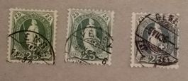 1911) 67A, Stehende Helvetia Abart  farben