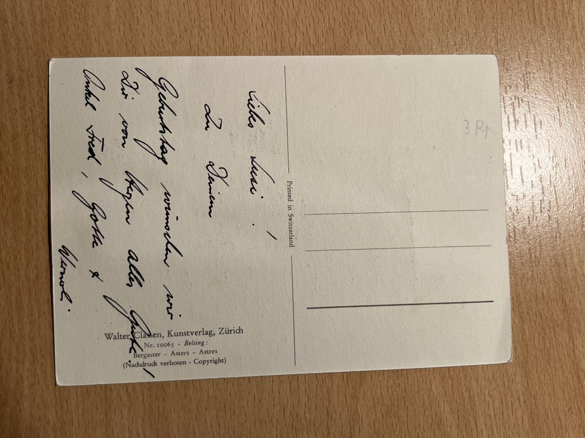 Cartoline postali: Alte Ansichtskarte Sommerliche Blumenwiese, Grussbotschaft – Usato da Hinwil venduto da Chuan2 1