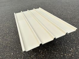 Dachblech RAL1015  Länge 2.50 m Preis 34.-- pro m2