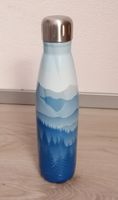 Thermo Trinkflasche Edelstahl 500ml, Bergmotiv, neuwertig