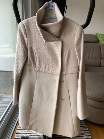 Damen Mantel Gr. 36 weiss