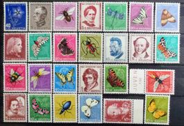 PRO JUVENTUTE 1949 à 1957: Lot de timbres neufs **