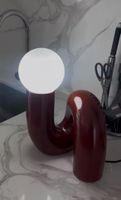 Design Tischlampe, bordeaux rot, Trend,für gemütliche Abende