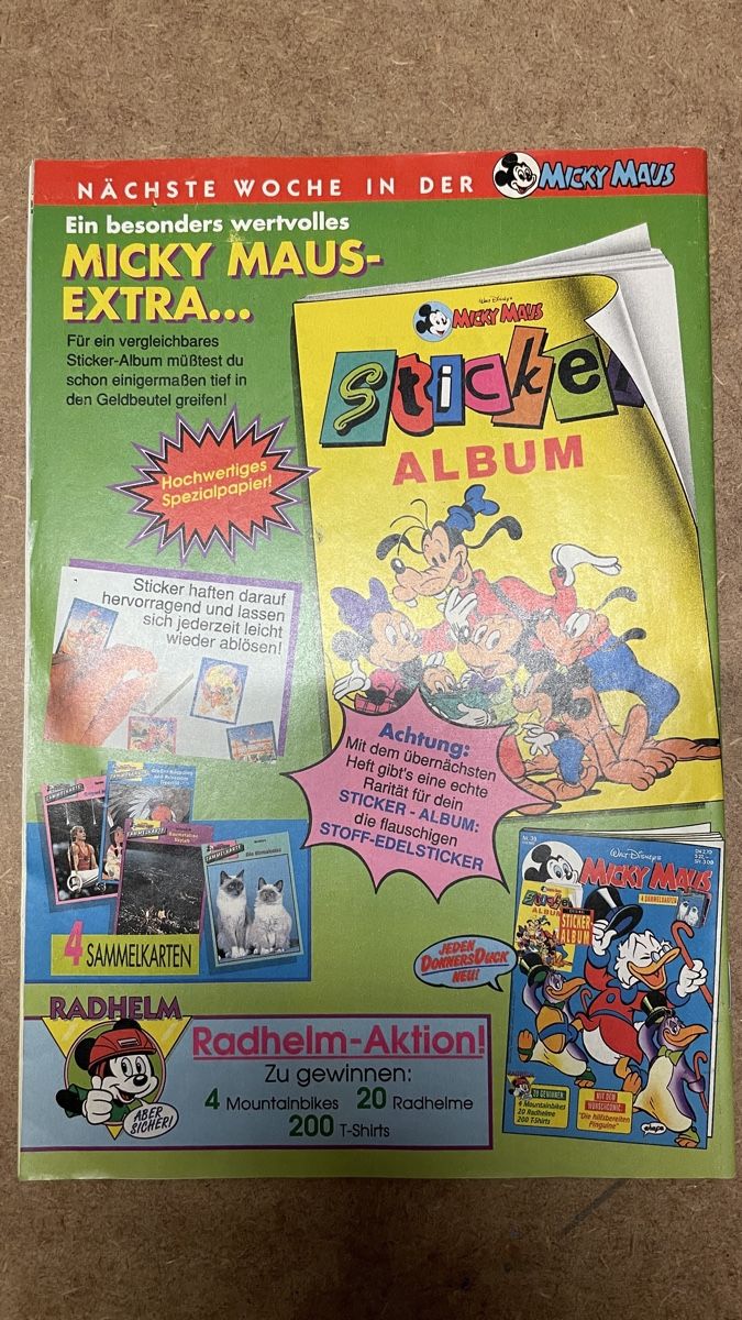 Fumetti: Micky Maus Heft Nr. 38, 1992 – Usato da Therwil venduto da rubininio 2