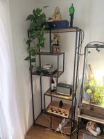 Modernes Standregal im Industrial Style – Metall & Holzoptik