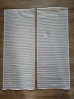 Gestreifte, transparente Gardinen