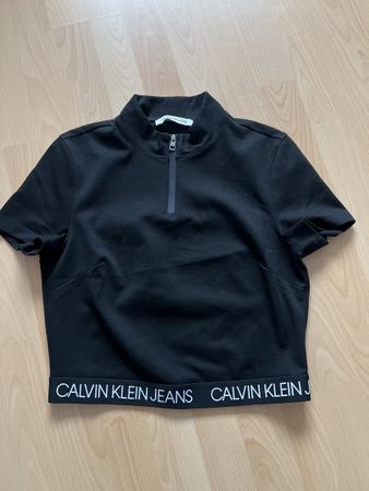 Calvin Klein Jeans Shirt Gr. M Schwarz Damen