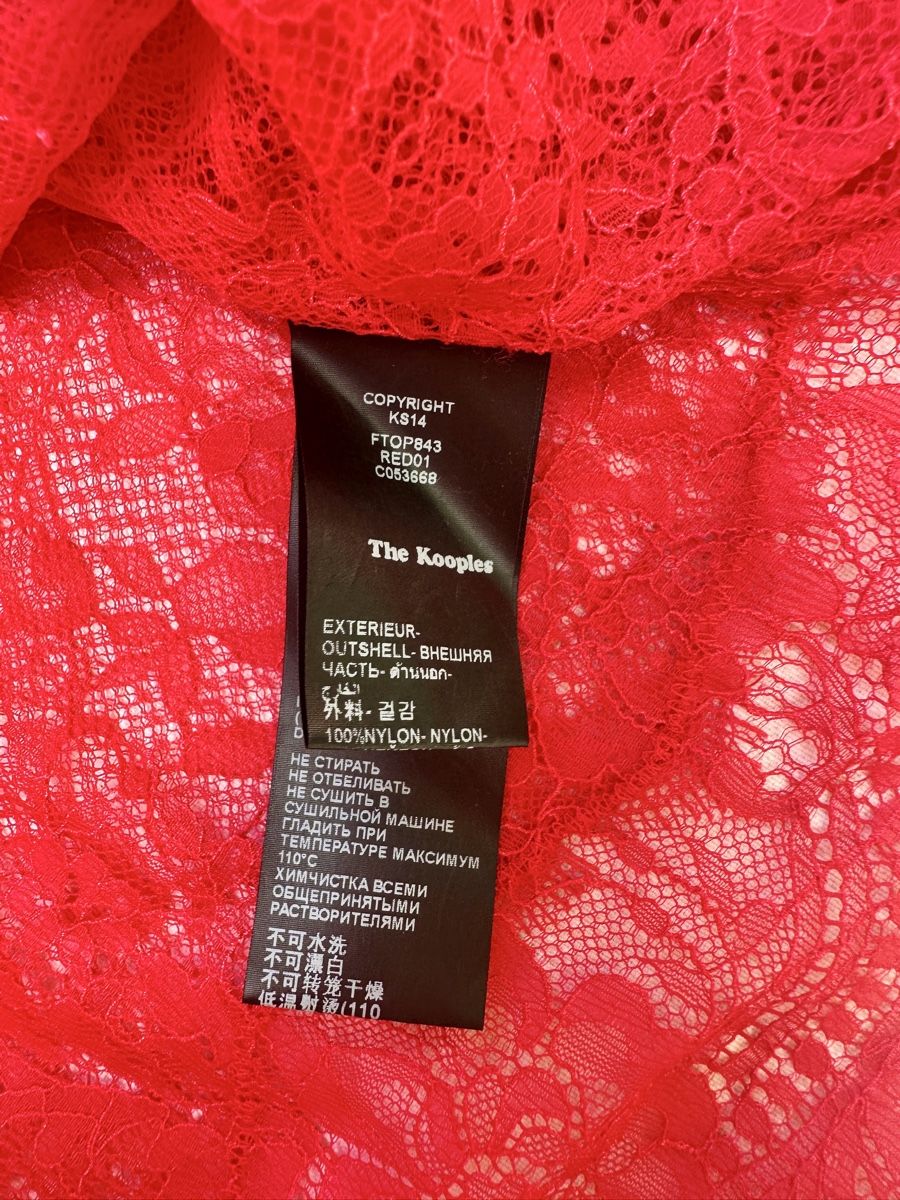 Kooples Camicette: The Kooples Spitze Oberteil Rot Elegant Gr. M – Nuovo (secondo la descrizione) da Aeugstertal venduto da AppleMirabelle 3