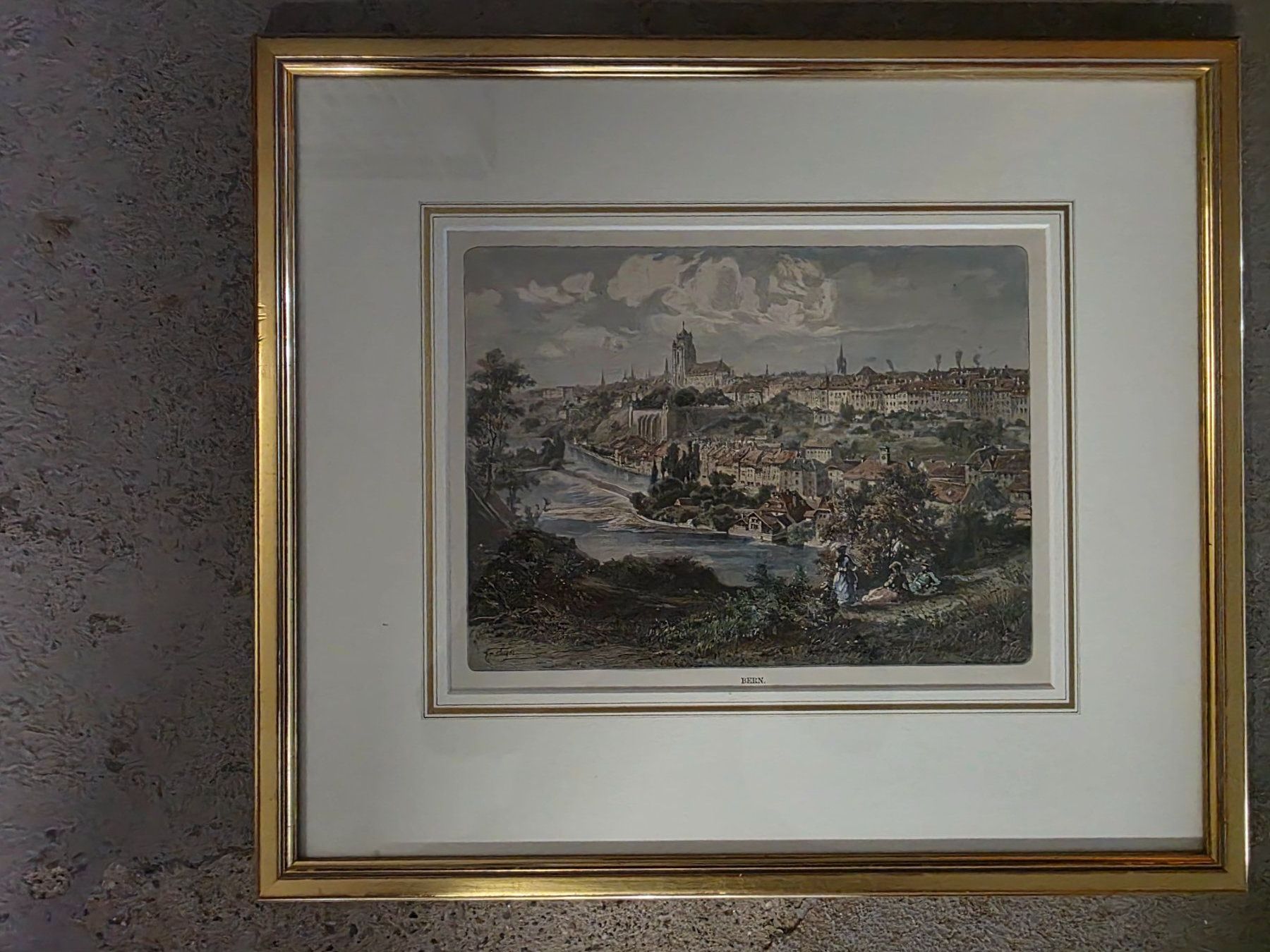 Incisioni: Holz Stich Xylografie ca. 1880 -  Bern – Usato da Walterswil BE venduto da Lonitti 1