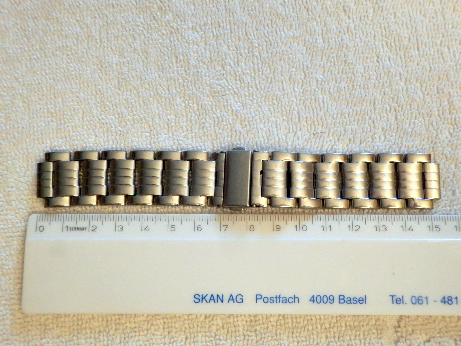 Bracelets: Stahlarmband 15.5cm lang oder 22cm mit offener Faltschliesse – D'occasion à Ueberstorf par dinbau 1