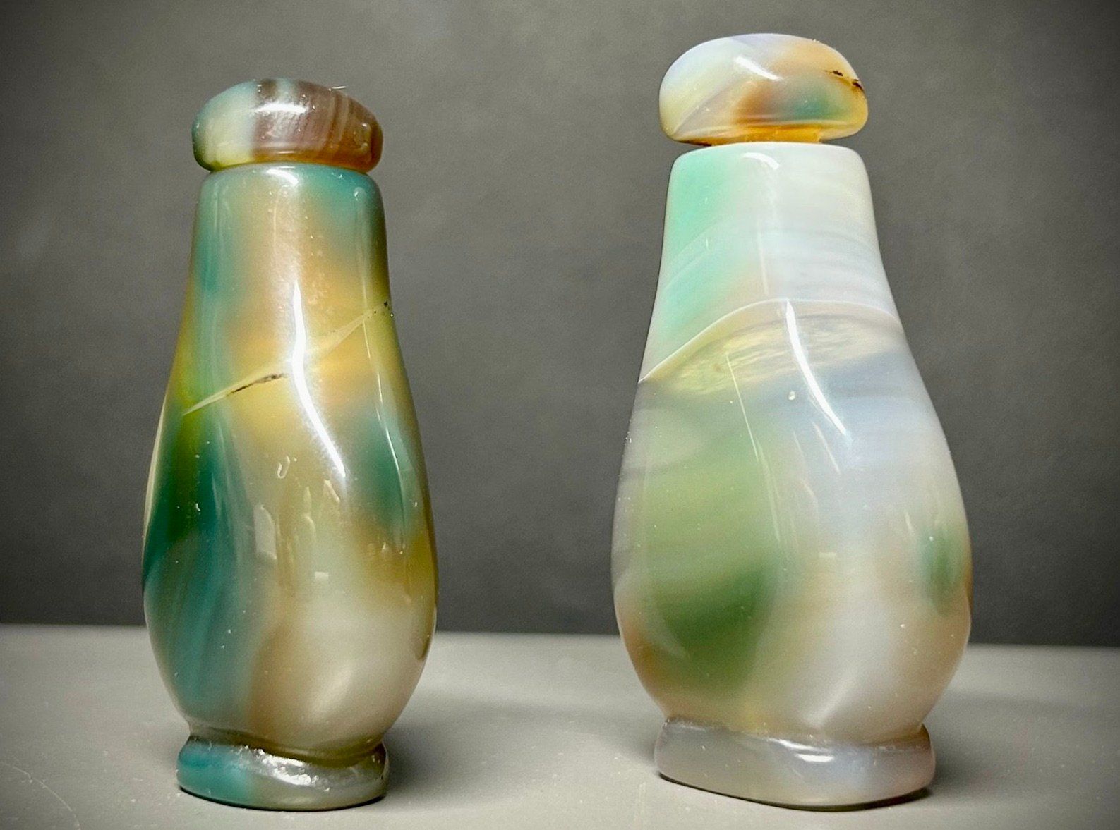 Minerali & Pietre curative: China 2 wunderschöne Achat snuff bottles – Usato da Basel venduto da chinarh891 8