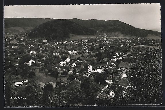 Cartoline postali: AK Gränichen, Ortsansicht – Usato da Berlin venduto da bartko-reher