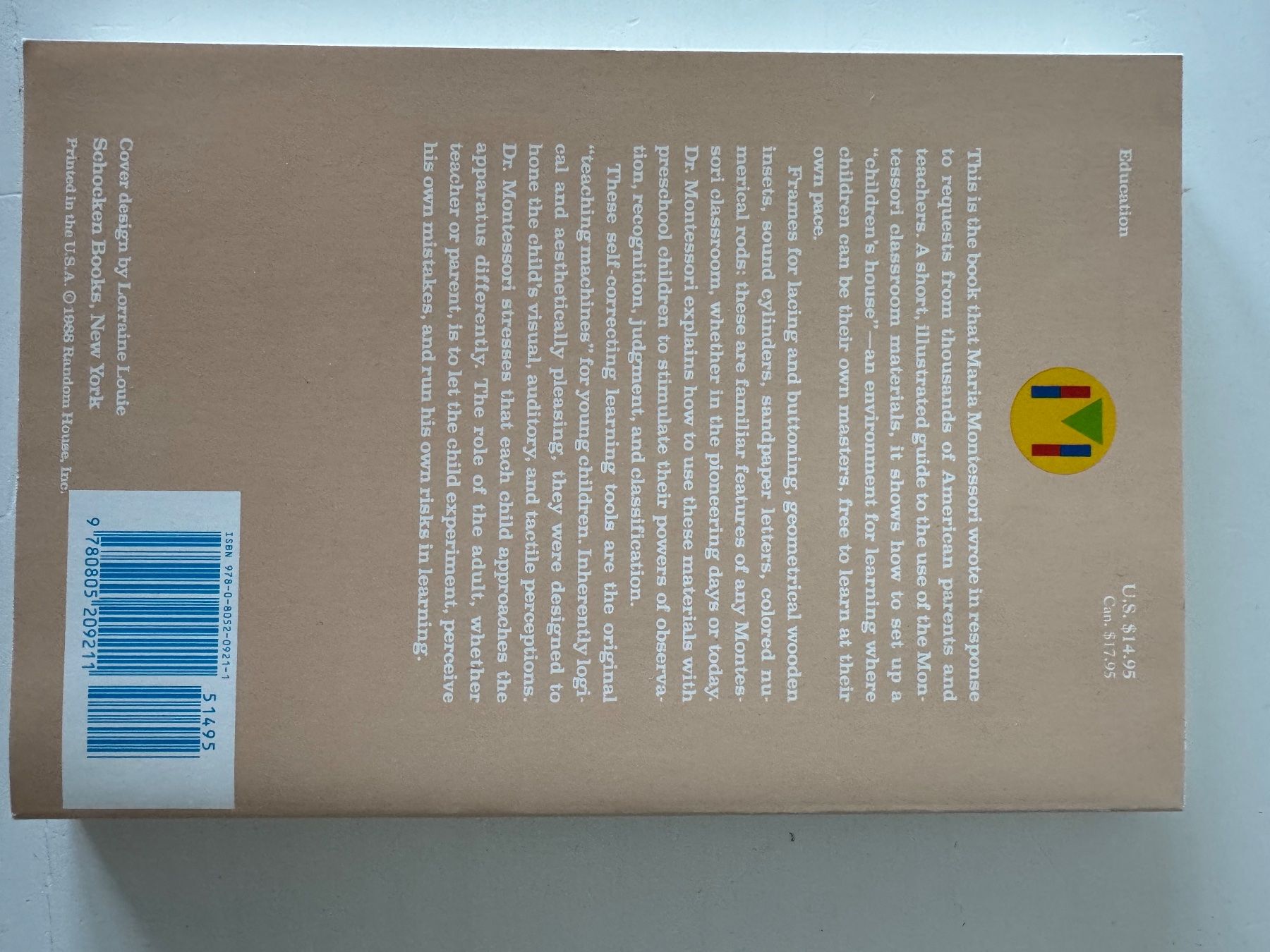 Libri: Dr. Montessori's own handbook – Usato da Zug venduto da sil_j6rl 2