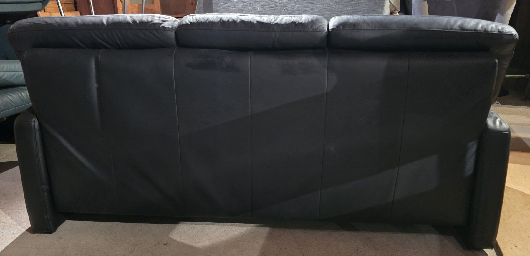 Sofas: 3er Sofa Kernleder schwarz Fa. Hummel – Gebraucht aus Rorschacherberg von snOOpydOg11 2