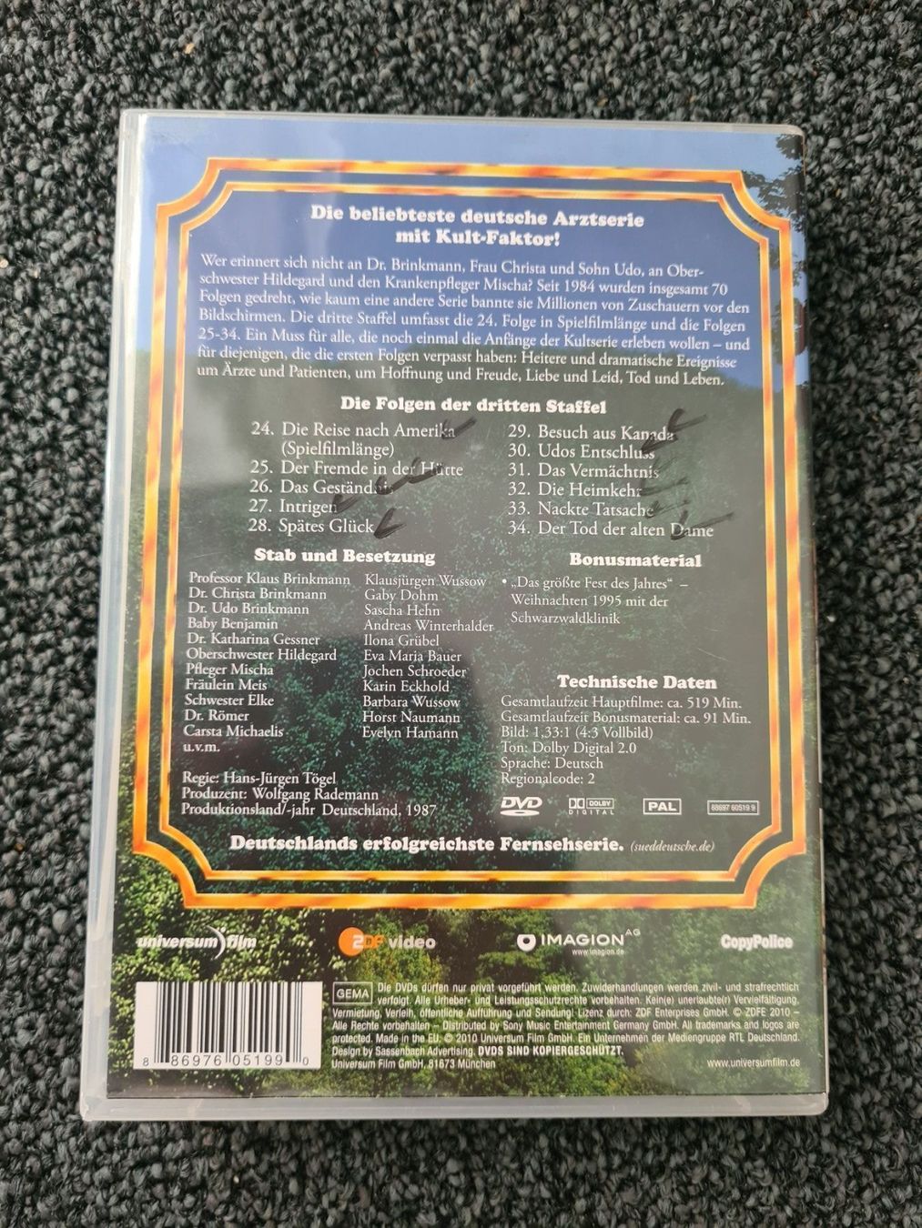 Tutti i DVDs: DIE SCHWARZWALDKLINIK STAFFEL 3 – Usato da Ruswil venduto da jan_bxl5 1