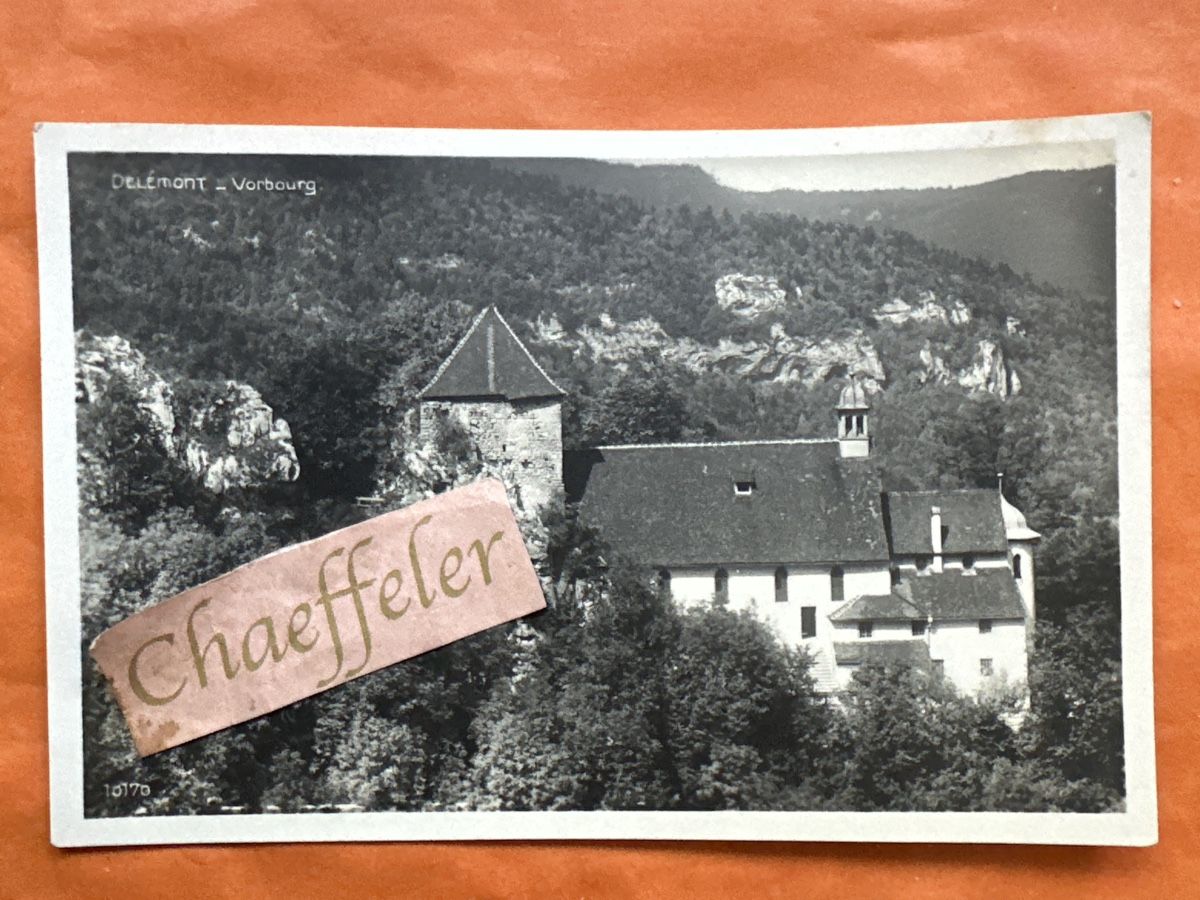Cartoline postali: 1923 Delsberg/Vorbourg mit Briefmarken! – Usato da Zürich venduto da Chaeffeler