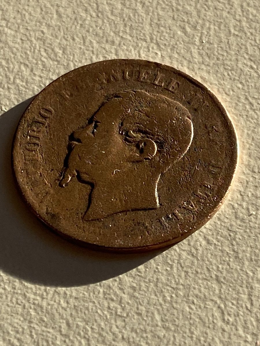 Alle Münzen: Italie - 5 centimes - 1867 - V. E 2 – Gebraucht aus Payerne von Mike1682 3
