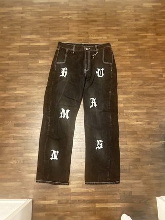 Rare humans baggy jeans Y2K style schwarz Size L pantalones