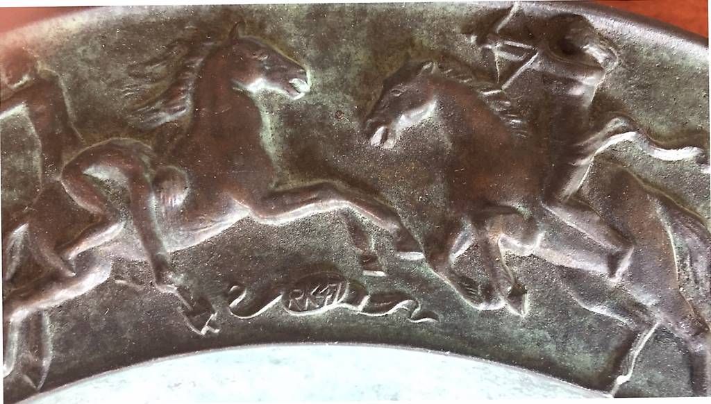 Sculture & Statue: Bronze Relief Teller Amazonen – Usato da Weiningen ZH venduto da Fabu1892 1