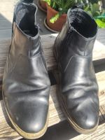 Rieker Leder Schuhe, Schwarz