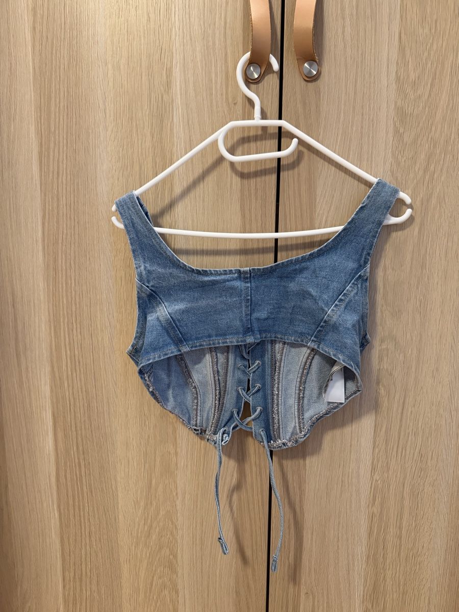 Top: Trendyol Denim Corset Top - Size 34 – Nuovo (secondo la descrizione) da Horgen venduto da Elizhadz 2