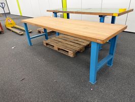 Lista Werkbank/Arbeitstisch mit Holzplatte 250x80xH75cm