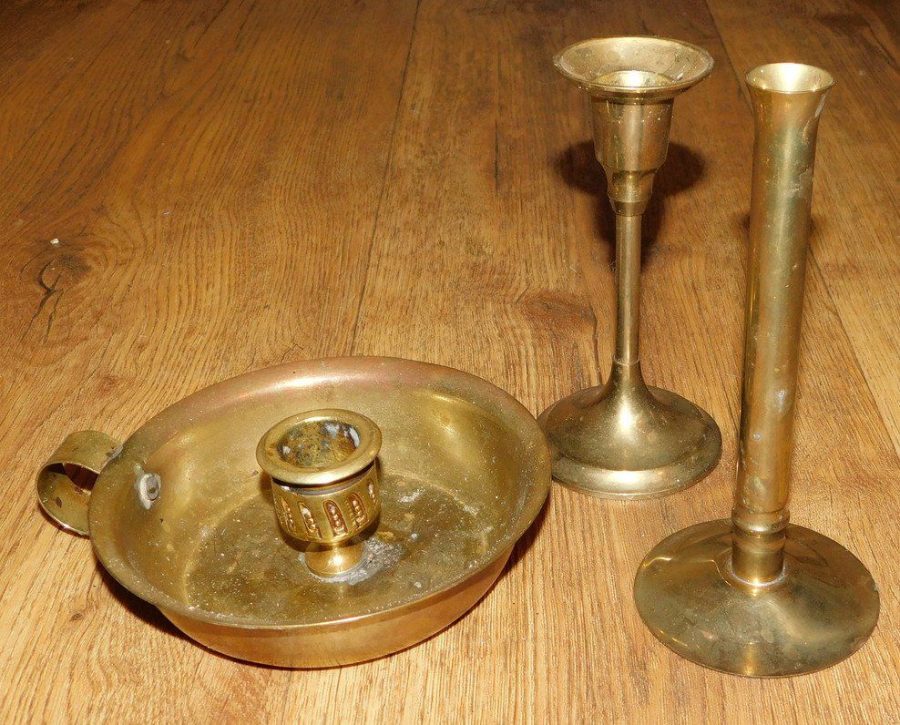 Kerzenständer: Kerzenständer Messing, 3 Stück – Gebraucht aus Villnachern von Niggo0 1
