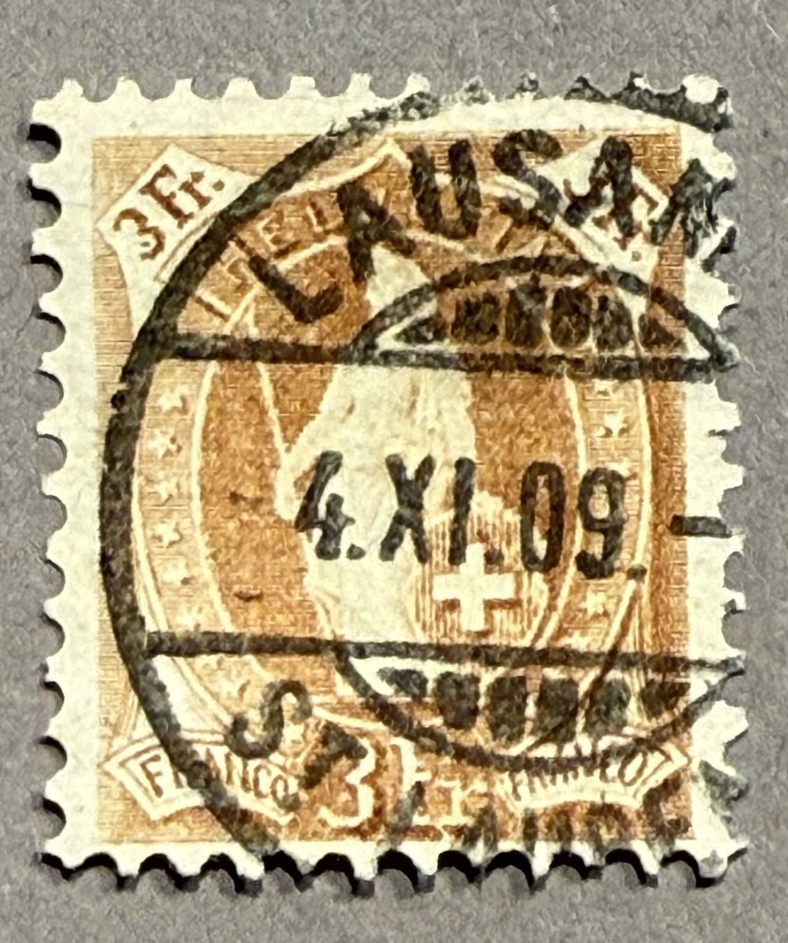 Tutti i francobolli: 100B Stempel Lausanne, SBK 140.- – Usato da Steinhausen venduto da yukon26