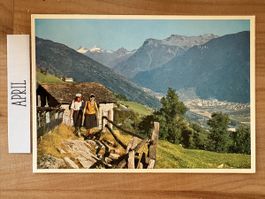 AK von Höhenweg Ausserberg / Rhonental
