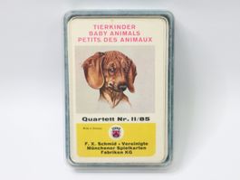 Vintage Quartett Tierkinder